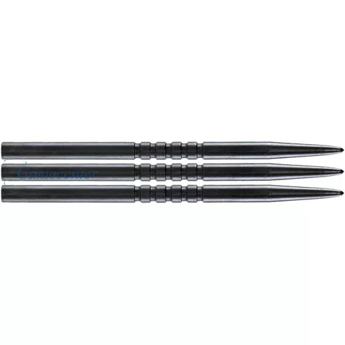 Vrhovi za strelice Bull's steel Ringed Grip, 45mm, crna - 3 kom