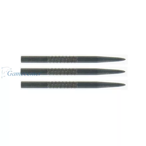 Vrhovi za strelice Bull's steel Knurled, 35mm, crni - 3kom