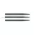 Vrhovi za strelice Bull's steel Knurled, 35mm, crni - 3kom