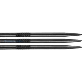 Vrhovi za strelice Bull's steel Knurled, 45mm, crni - 3kom