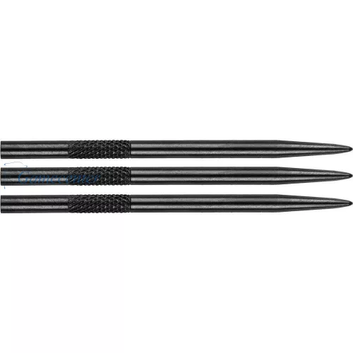 Vrhovi za strelice Bull's steel Knurled, 45mm, crni - 3kom