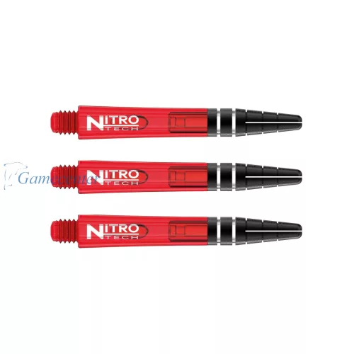 Tela za strelice Red Dragon Nitrotech plastična crvena sa aluminijumskim vrhom, short, 36mm