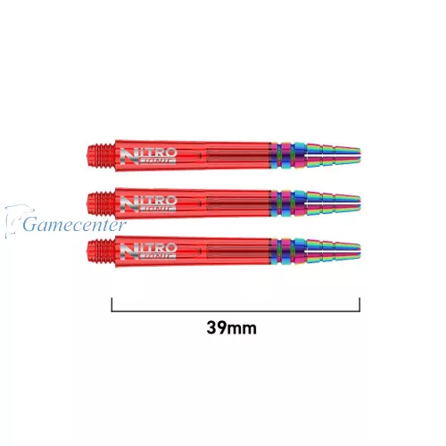 Tela za strelice Red Dragon Nitro Ionic plastična crvena sa aluminijumskim vrhom, intermediate, 39mm