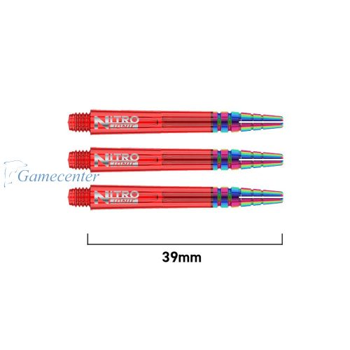 Tela za strelice Red Dragon Nitro Ionic plastična crvena sa aluminijumskim vrhom, intermediate, 39mm