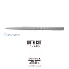 Vrhovi za strelice steel Condor Break Point sa žljebovima, srebrni, 38mm - 3kom
