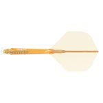 Pera i tela za strelice Cuesoul ROST 77 providno naradžasta, Small Standard Wing pera i medium tela