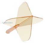 Pera i tela za strelice Cuesoul ROST 77 providno naradžasta, Small Standard Wing pera i medium tela