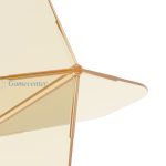 Pera i tela za strelice Cuesoul ROST 77 providno naradžasta, Small Standard Wing pera i medium tela