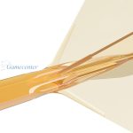 Pera i tela za strelice Cuesoul ROST 77 providno naradžasta, Small Standard Wing pera i medium tela