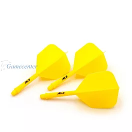   Pikado pera i tela Cuesoul ROST AK5 B Solid, žuta, Big Wing pera i short tela