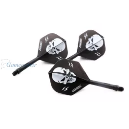   Pikado pera i tela Cuesoul ROST AK5 B Skeleton, crna, Standard Wing pera i intermediate tela