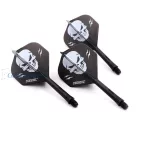 Pikado pera i tela Cuesoul ROST AK5 B Skeleton, crna, Standard Wing pera i intermediate tela