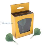 Pera i tela za strelice Cuesoul ROST T19 zeleno-providna, Big Standard Wing pera i short tela