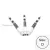 Tela za strelice Cuesoul TERO+ AK7P bela, D, 47mm