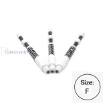 Tela za strelice Cuesoul TERO+ AK7P bela, F, 53mm