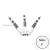 Tela za strelice Cuesoul TERO+ AK7P bela, F, 53mm