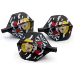 Pera za strelice Cuesoul TERO AK4, standard, crna sa motivom vampira