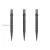 Zamenski vrhovi za steel strelice Cuesoul Touch Point II V Cuts metalik sivi, 29mm