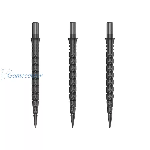Zamenski vrhovi za steel strelice Cuesoul Touch Point II V Cuts metalik sivi, 33mm