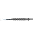 Zamenski vrhovi za steel strelice Cuesoul Touch Point II V Cuts metalik sivi, 33mm
