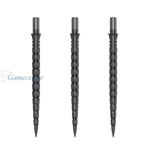 Zamenski vrhovi za steel strelice Cuesoul Touch Point II V Cuts metalik sivi, 37mm