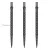 Zamenski vrhovi za steel strelice Cuesoul Touch Point II V Cuts metalik sivi, 45mm