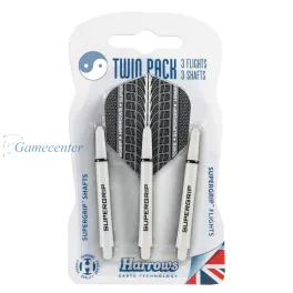 Set pikado tela+pera Harrows TWIN PACK bela