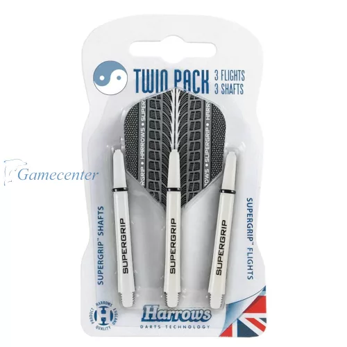 Set pikado tela+pera Harrows TWIN PACK bela