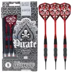 Harrows set strelica soft Pirate 16 g, brass, crvene