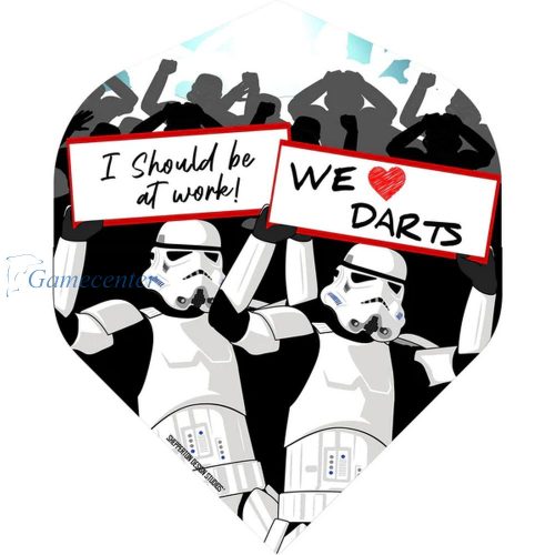 Pera za strelice Star Wars Original Stormtrooper We Love Darts, No2, 100 mikron