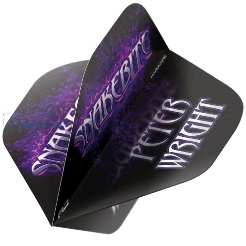 Pera za strelice Red Dragon Hardcore Premium Peter Wright Snakebite crno-ljubičasta