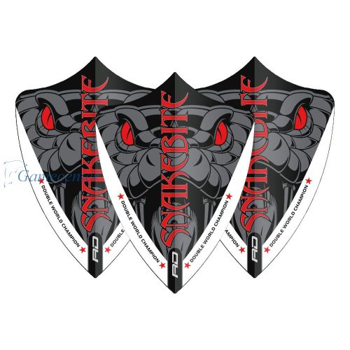 Pera za strelice RedDragon Hardcore Peter Wright Snakebite, Red Eyes