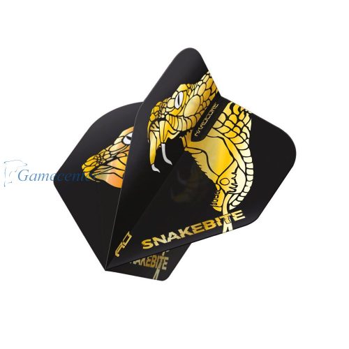 Pera za strelice Red Dragon Hardcore Premium Peter Wright Snakebite zlatna