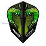 Pera za strelice Red Dragon Airwing Peter Wright Snakebite V-standard, zelena