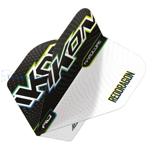 Pera za strelice RedDragon Ikon crna i bela No2, 100 mikrona