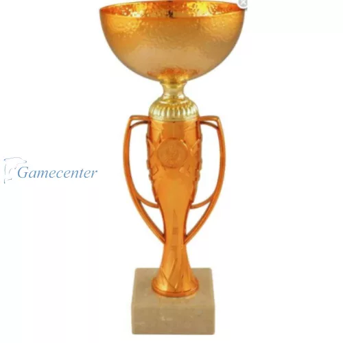 Pikado trofej sa drškom, mermerno postolje, bronzane boje, visina 29,5cm