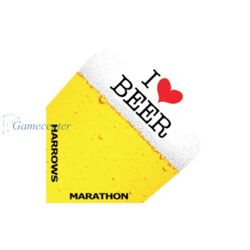 Harrows pera za strelice Marathon žuto bela pivo