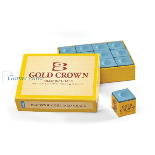 Bilijar kreda Gold Crown 12 kom. plava