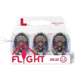 Pera za strelice L-Style L1EZ Chief Skull providno bela