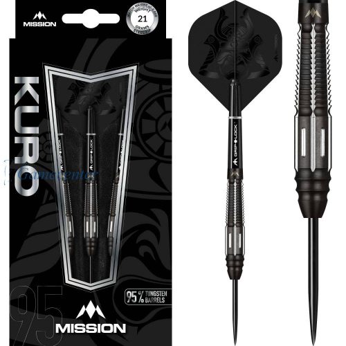 Set strelica Mission steel Kuro M4 21g, black, 95% wolfram