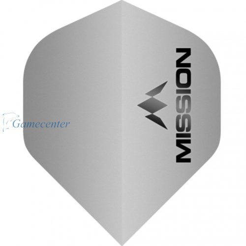 Pera za strelice Mission Logo No2 matirano srebrna