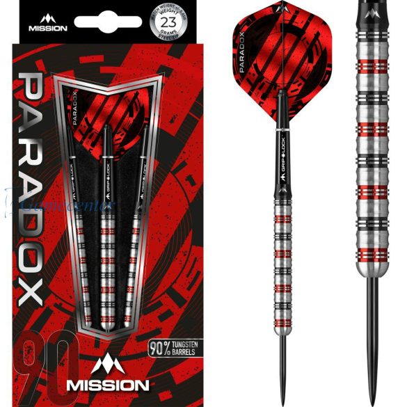 Set strelica Mission steel Paradox 23g, M1, straight, 90% wolfram