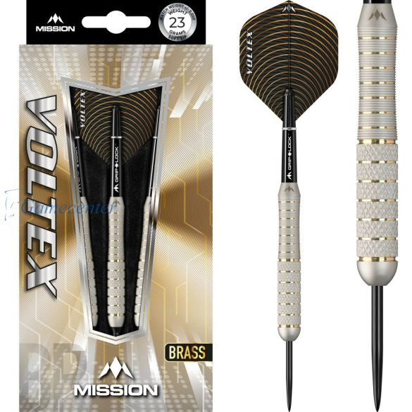 Set strelica Mission steel Voltex M1, 23g silver brass