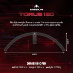 Mission Tours 120,prenosno LED osvetljenje table, bez senke