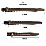 Tela za strelice Mission Atom13 aluminijumska, bronzana, 41mm