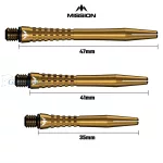 Tela za strelice Mission Atom13 aluminijumska, zlatna, 47mm
