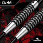 Set strelica steel Mission Kunai 23g crni PVD 95% wolfram