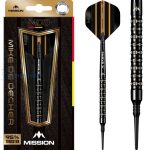 Set strelice soft Mission Mike De Decker Black and Gold PVD 20g, 95% wolfram