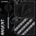 Set strelica steel Mission Argent 24g 90% wolfram