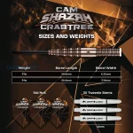 Set strelica steel Mission Cam Crabtree V2 22g 95% wolfram